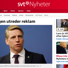 SVT- Regeringen utreder reklam